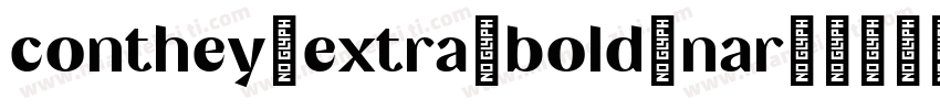 conthey extra bold nar 1字体转换